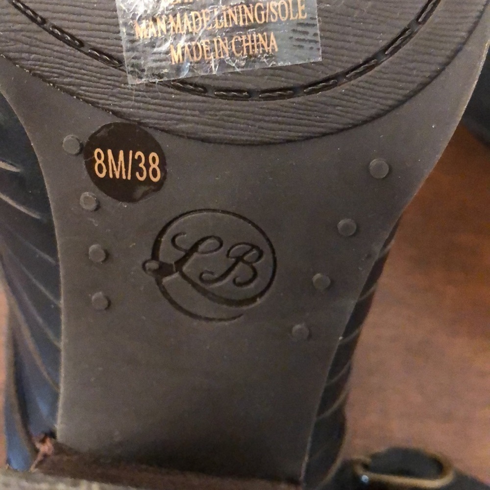 Lucky Brand Black Leather Slingback Sandals Size 8 - Picture 11 of 11